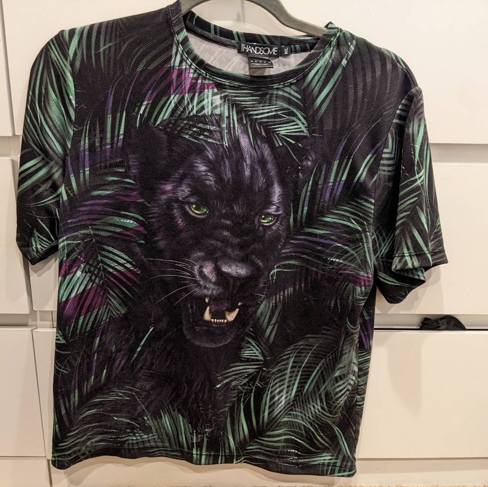 We are handsome M/L panther shirt